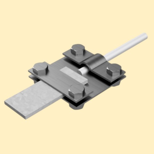 4-hole inspection connector, wire - flat bar B up to 40 mm. (KBH-SO-AH03053)