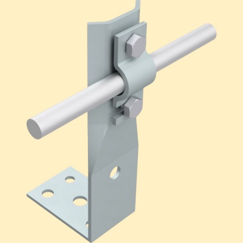 Angle holder with plate h15cm /OC/