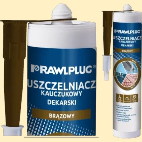 Brown rubber roofing sealant