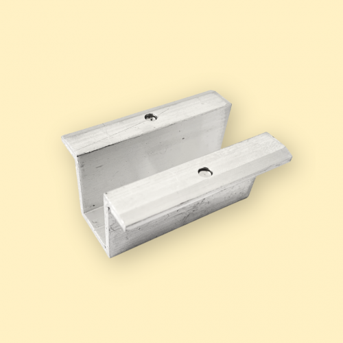 Middle clamp with pin - silver (KBH-PV-04-09)