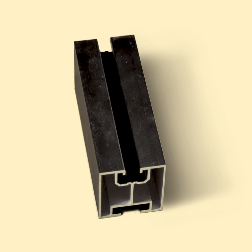 Aluminum Profile  40x40 (90440) L-4160 for T-screw black Anodized