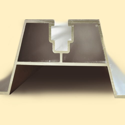 Mounting profile H-40 L-330 in EPDM for trapezoidal sheet metal roofs