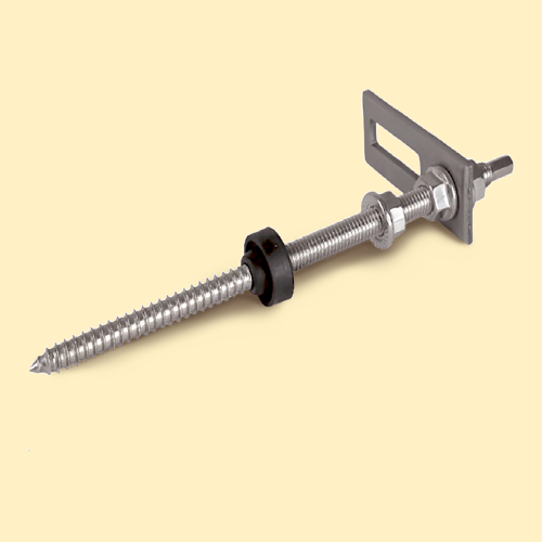 Double-threaded screw for solar panel mounting A2 M10 + adapter